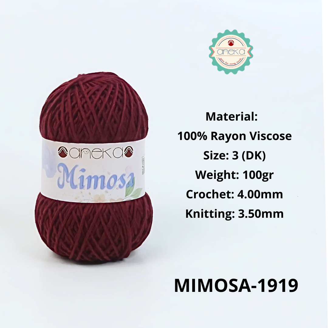 KATALOG - Benang Rajut Mimosa Rayon Viscose / Crochet Knitting Yarn
