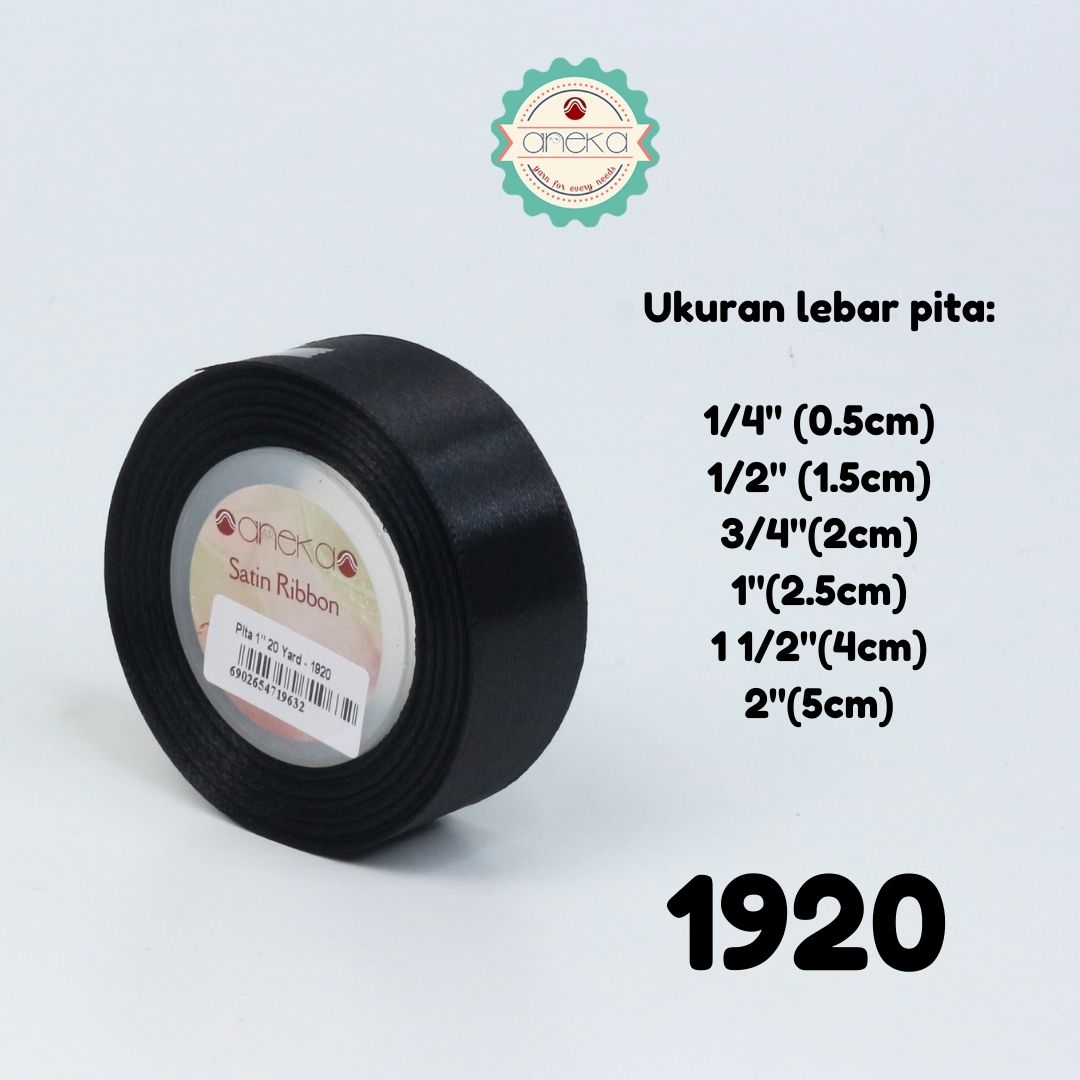 Satin Ribbon / Satin Silk Ribbon 3/4" - 0.75" - 2 cm - PER ROLL (25yards/roll) Part 1