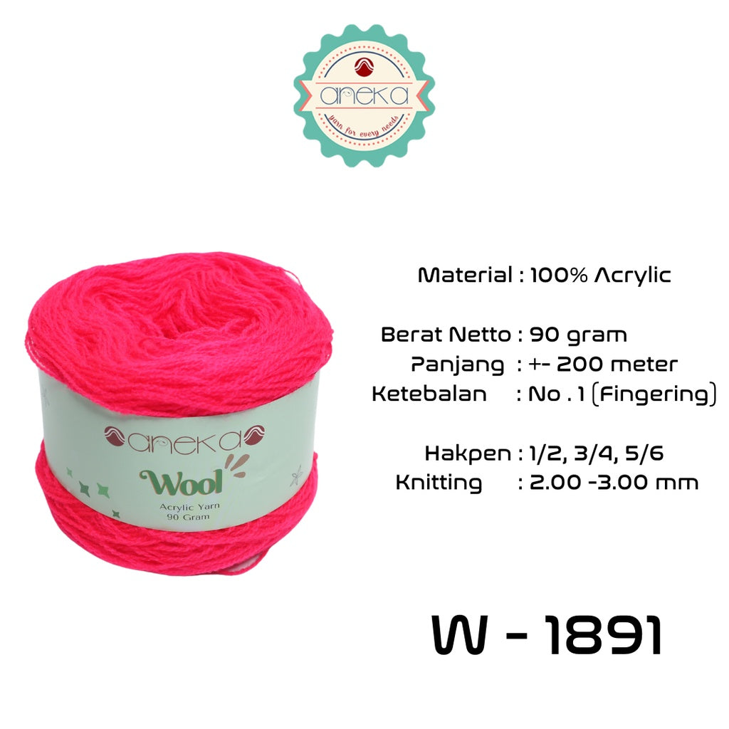 KATALOG - Benang Rajut Wool / Wol / Siet Yarn 90 gram - PART 3