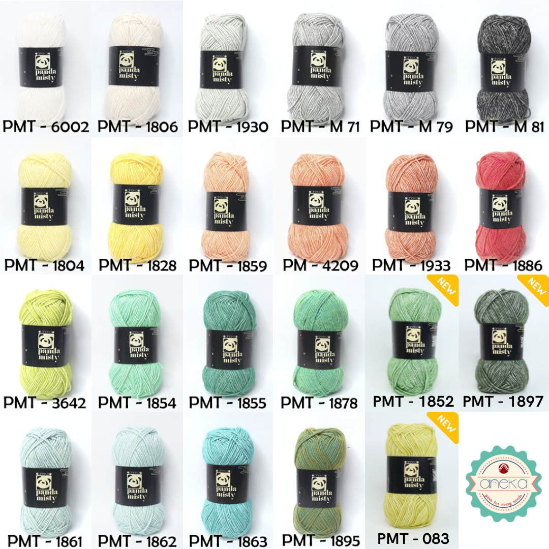 CATALOG - Panda Misty Cotton Knitting Yarn / Spray Wool / Stonewashed Yarn - PART 1