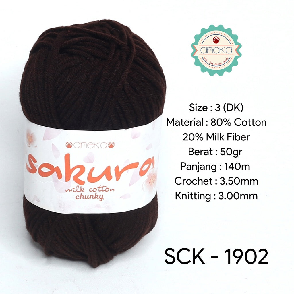 KATALOG - Benang Rajut Katun Susu Sakura Milk Cotton Chunky PART 1