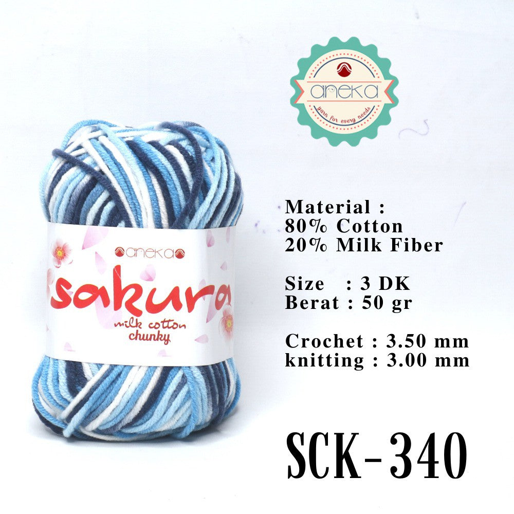 KATALOG - Benang Rajut Katun Susu Sakura Milk Cotton Chunky Mix Sembur PART 3