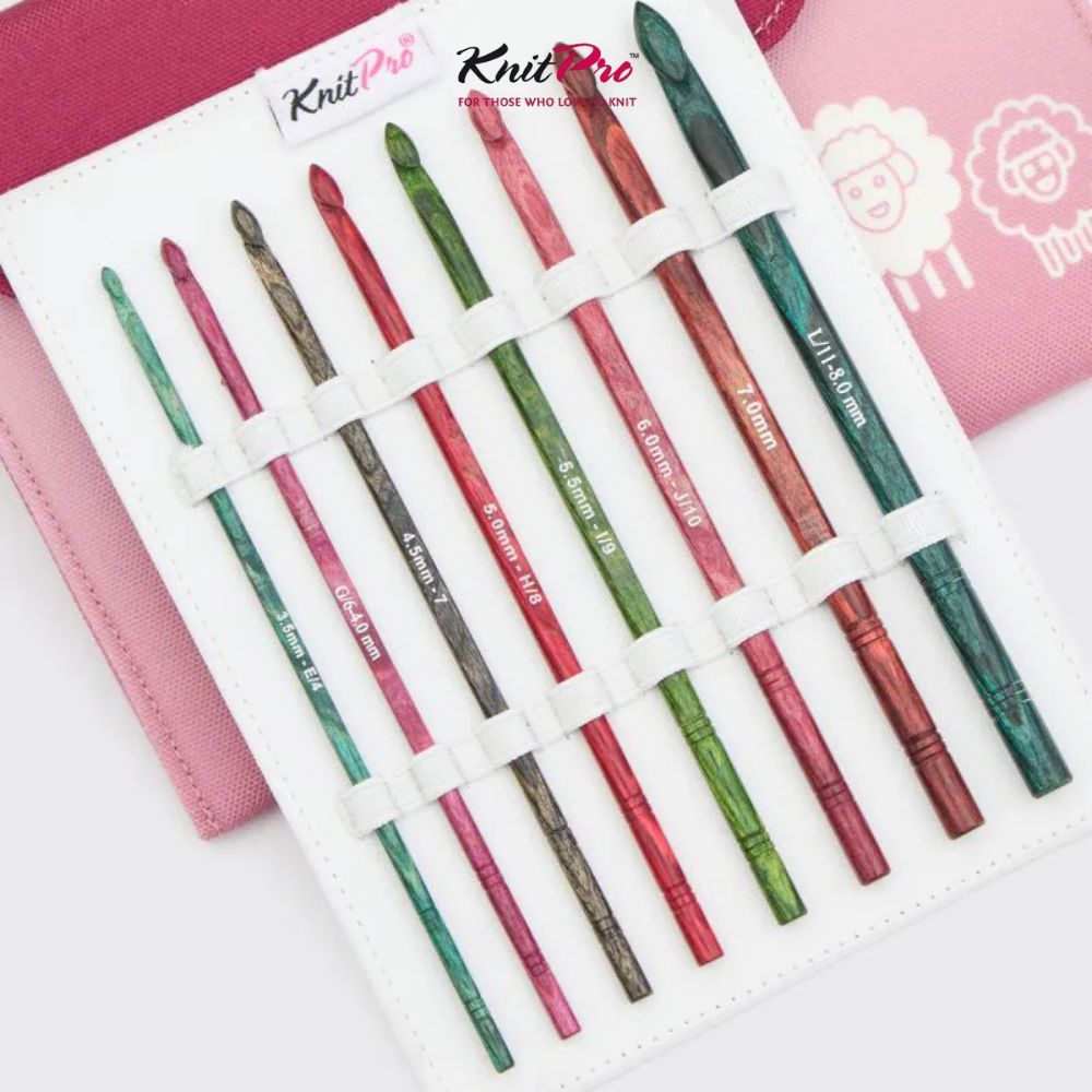 KnitPro - Symfonie Dreamz Single Ended Crochet Hook Sets / Alat Rajut Jarum Hakpen