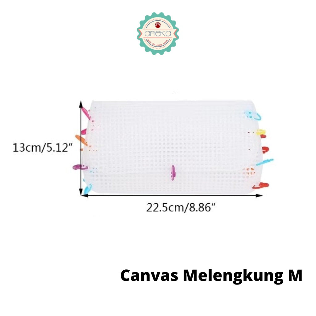 AnekaBenang - Plastic Canvas / DIY Plastic Bag Shaped Canvas - 3mm Grid