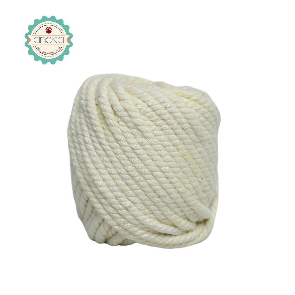 KATALOG - Benang Tali katun/tali macrame makrame warna 100 Gr - 4mm
