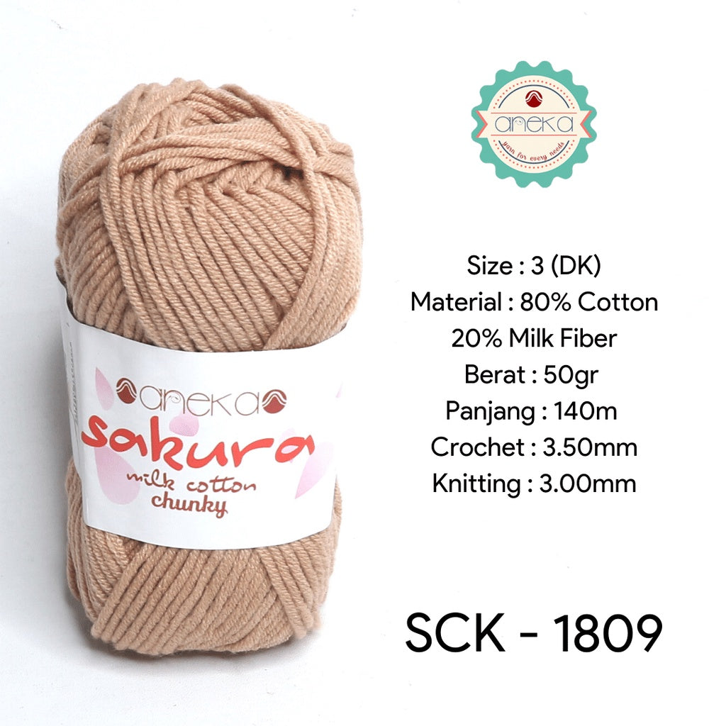 KATALOG - Benang Rajut Katun Susu Sakura Milk Cotton Chunky PART 1
