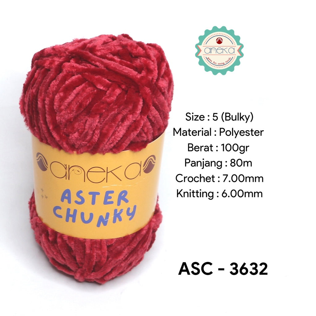 KATALOG - Benang Rajut Bludru Aster CHUNKY / Velvet Knitting Yarn