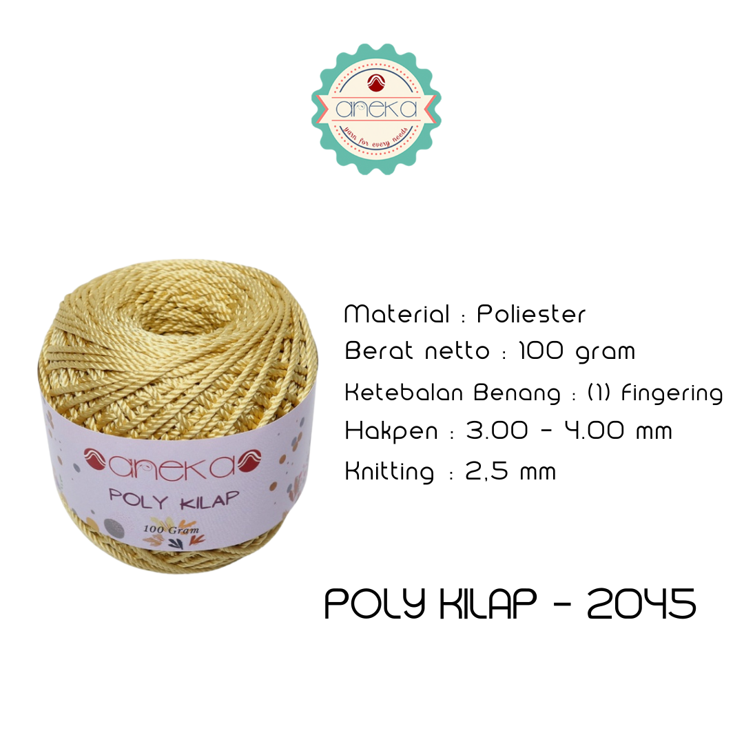 KATALOG - PREMIUM Benang Rajut Polyester/ Poliester / Poli Poly Kilap Warna PART 1