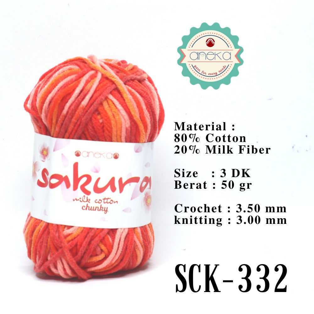 CATALOG - Sakura Milk Cotton Chunky Mix Sembur Mix Cotton Knitting Yarn PART 3