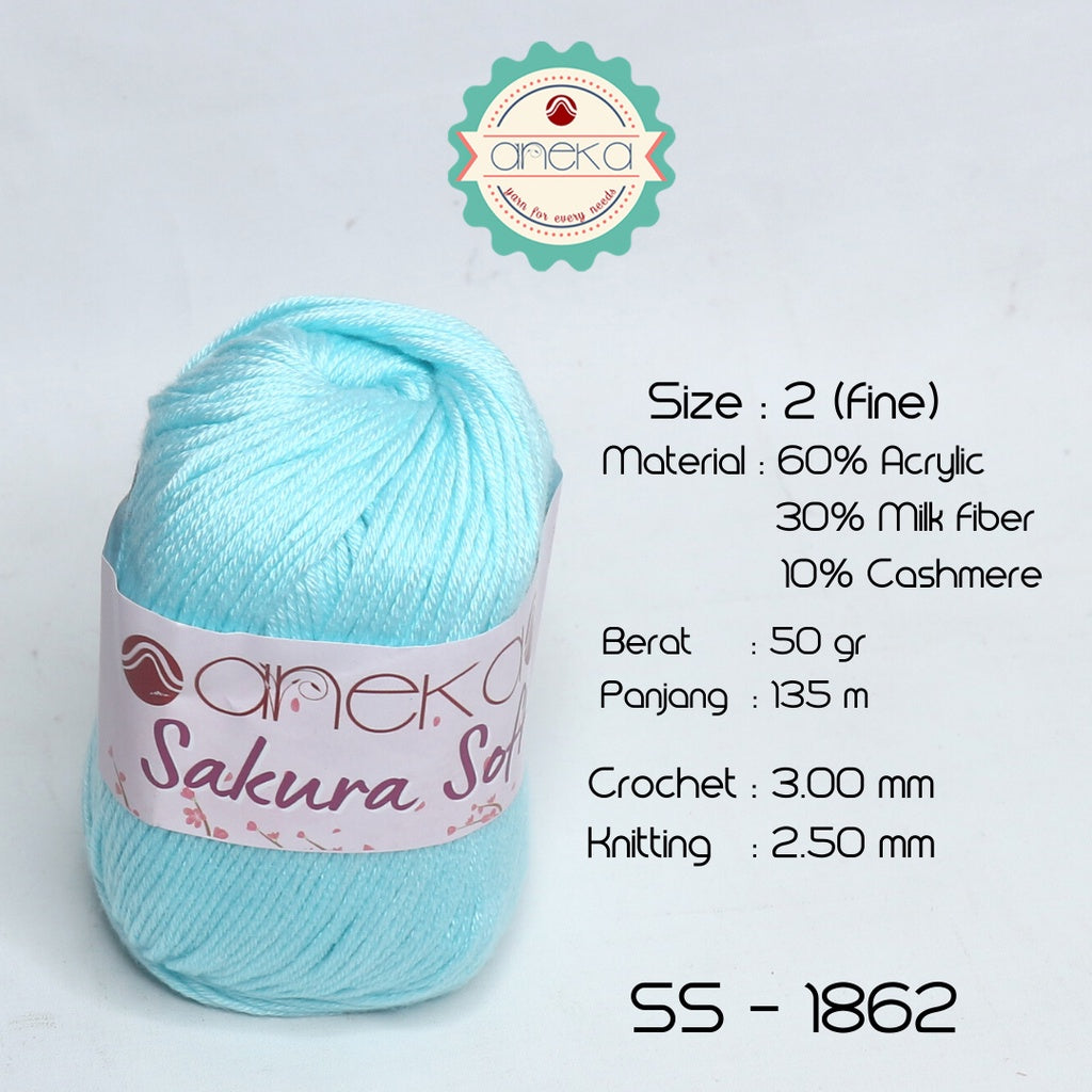 KATALOG - Benang Rajut Sakura Soft / Silk Cotton Milk Cotton Yarn Part 1