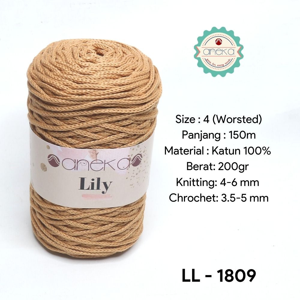 KATALOG - Benang Rajut Lily / Lili / Tambang / Macrame Cotton Rope Yarn