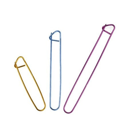 ANEKA - Knitting Needle Stitch Holder / Penahan Rajutan Bentuk Peniti Alumunium - SET