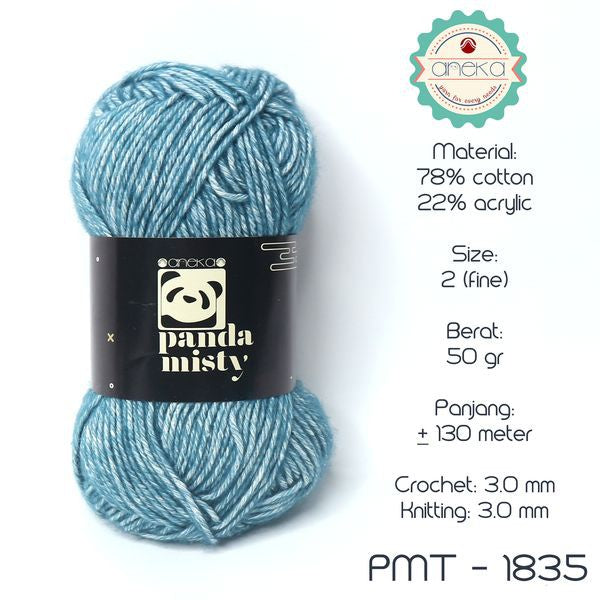 KATALOG - Benang Rajut Katun Panda Misty / Semprot Wol / Stonewashed Yarn - PART 2