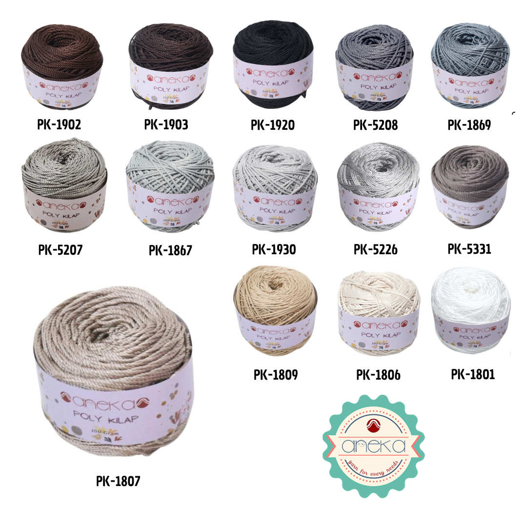CATALOG - PREMIUM Polyester Knitting Yarn / Polyester / Poly Poly Luster Color PART 1