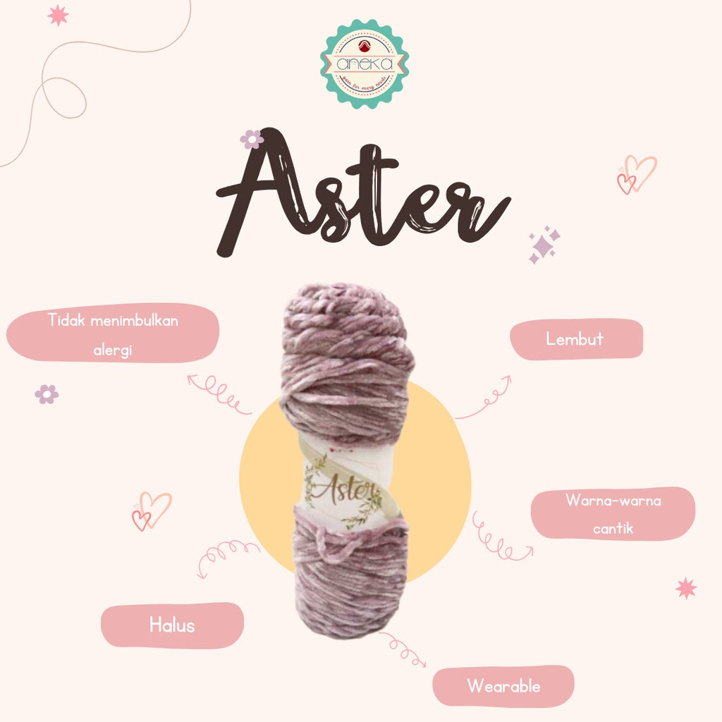 KATALOG - Benang Rajut Bludru Aster / Velvet Knitting Yarn PART 1