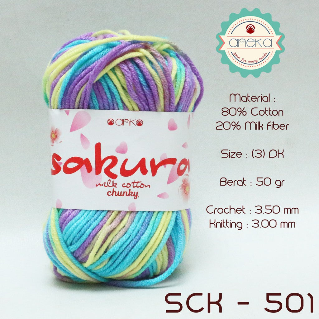 CATALOG - Sakura Milk Cotton Chunky Mix Sembur Mix Cotton Knitting Yarn PART 3