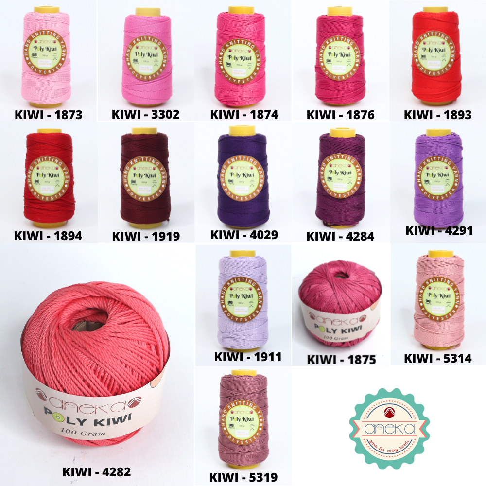 KATALOG - Benang Rajut Poli / Poly Kiwi Yarn - PREMIUM - Part 1