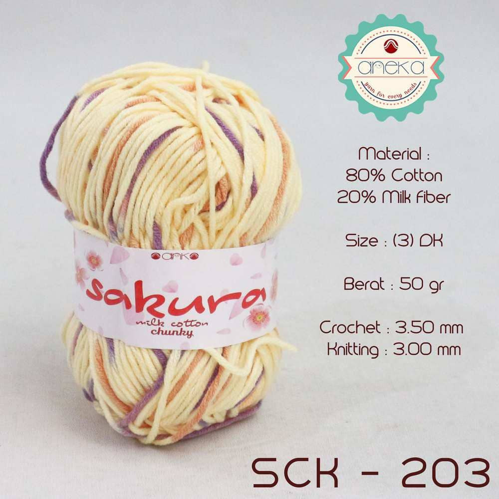 CATALOG - Sakura Milk Cotton Chunky Mix Sembur Mix Cotton Knitting Yarn PART 3