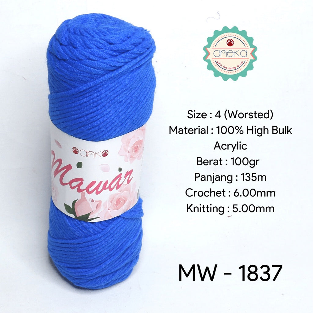 KATALOG - Benang Rajut Mawar / Soft Acrylic Yarn / 8 ply Milk Cotton Worsted / Katun Susu PART 1