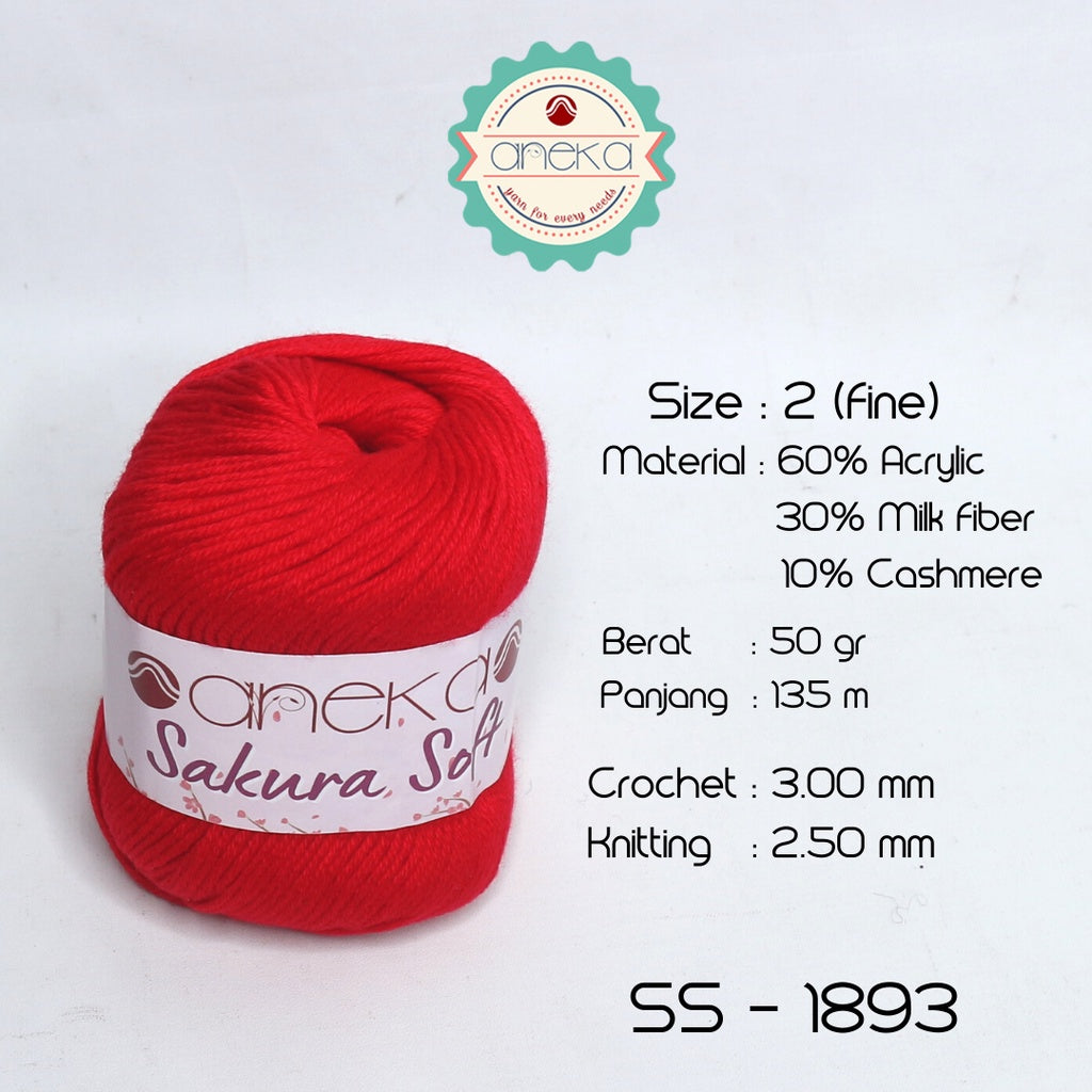 KATALOG - Benang Rajut Sakura Soft / Silk Cotton Milk Cotton Yarn Part 1
