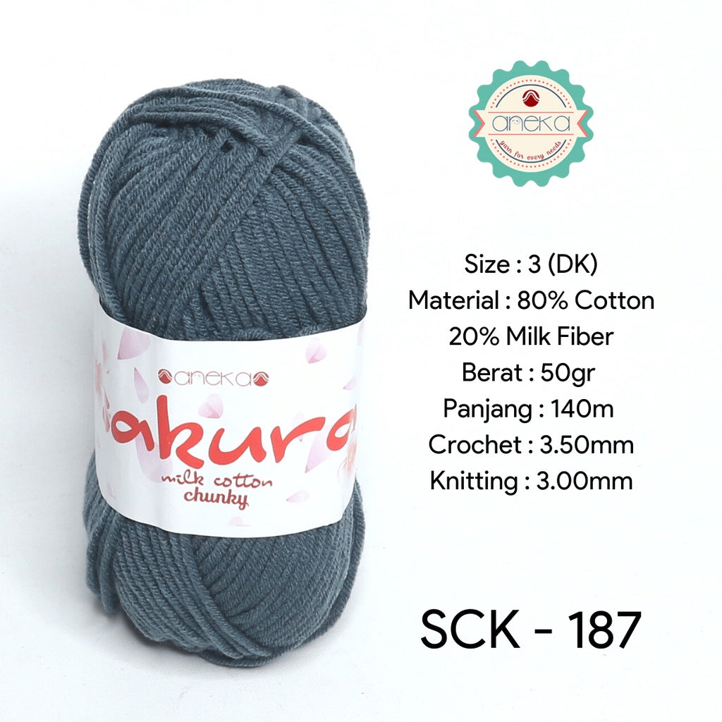KATALOG - Benang Rajut Katun Susu Sakura Milk Cotton Chunky PART 1