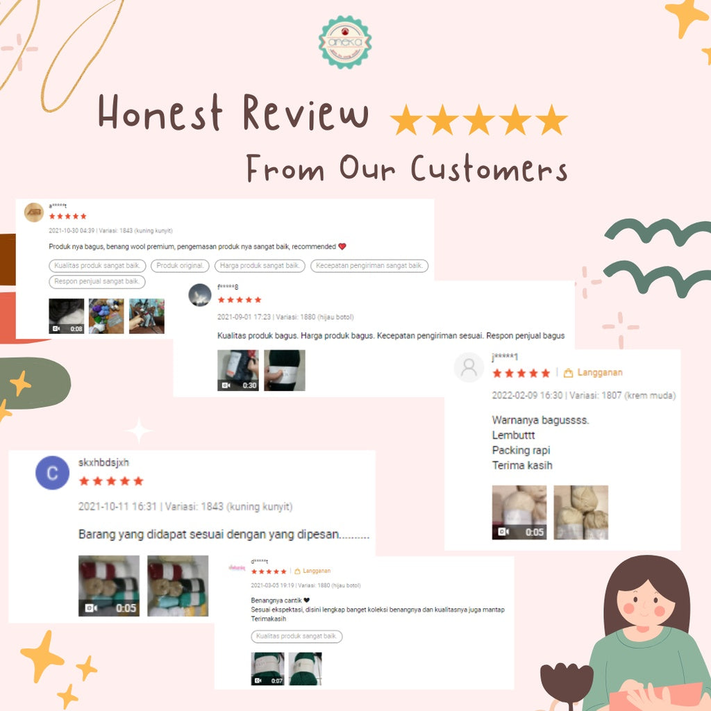 KATALOG - Benang Rajut Wool Alicia / Crochet Knitting Yarn - Part 2