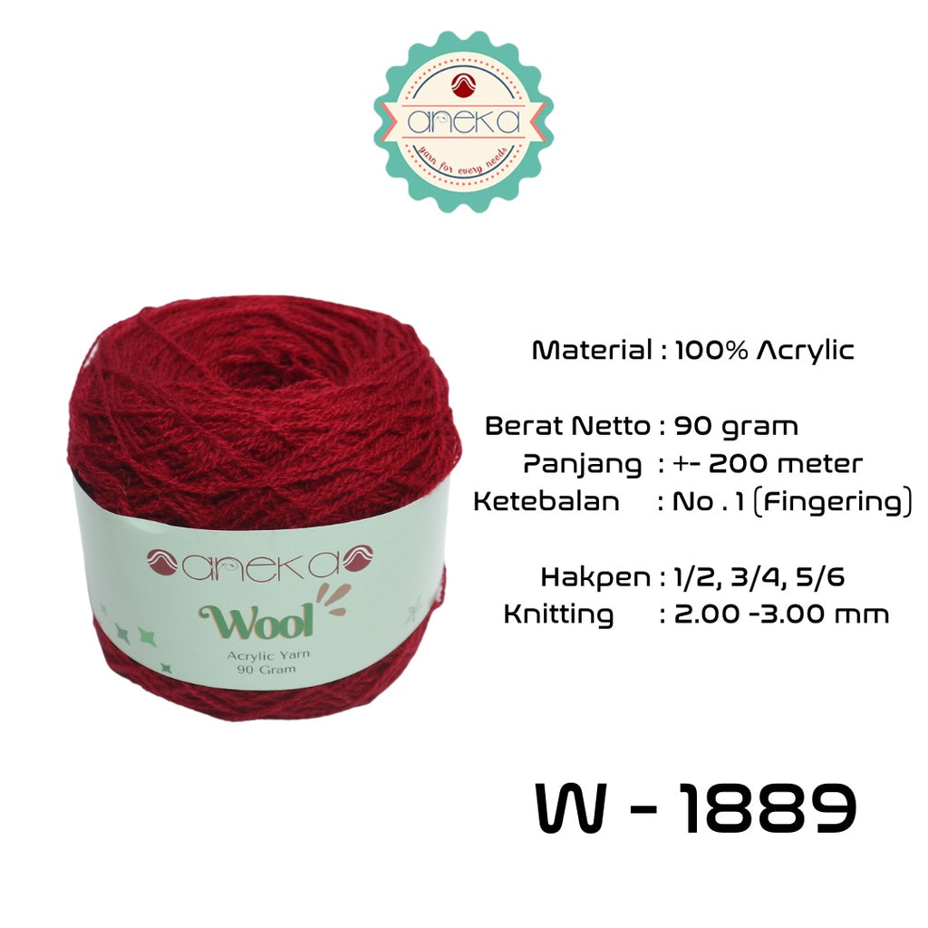 KATALOG - Benang Rajut Wool / Wol / Siet Yarn 90 gram - PART 1