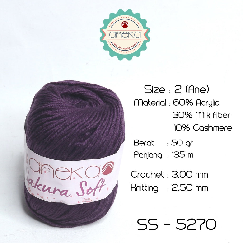 KATALOG - Benang Rajut Sakura Soft / Silk Cotton Milk Cotton Yarn Part 1