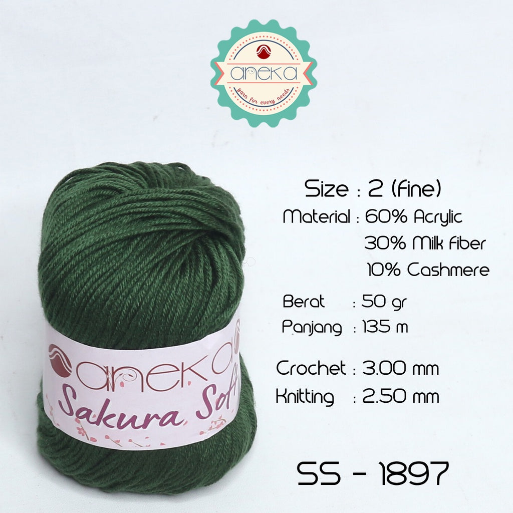 KATALOG - Benang Rajut Sakura Soft / Silk Cotton Milk Cotton Yarn Part 1