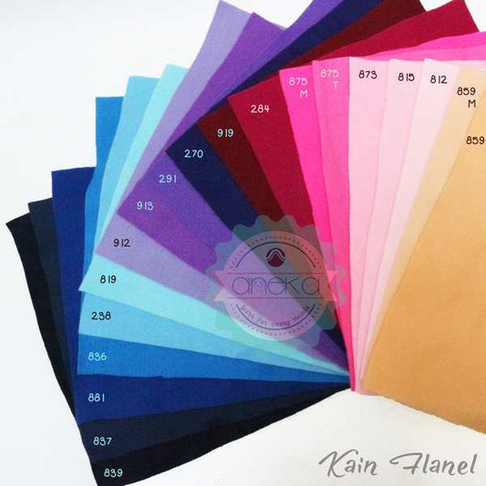 Kain Felt / Laken/ Flanel Daiwin Taiwan Fabric - Biru Pink - PER METER