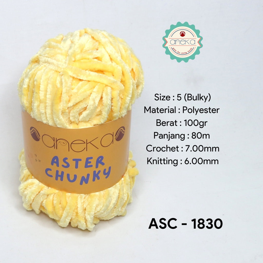 KATALOG - Benang Rajut Bludru Aster CHUNKY / Velvet Knitting Yarn