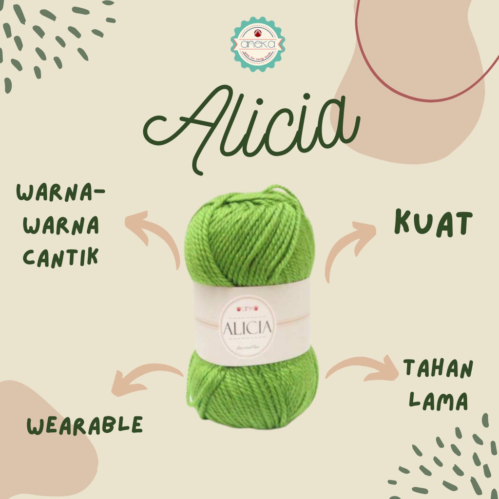 KATALOG - Benang Rajut Wool Alicia / Crochet Knitting Yarn - Part 2