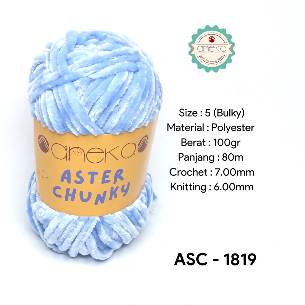 KATALOG - Benang Rajut Bludru Aster CHUNKY / Velvet Knitting Yarn