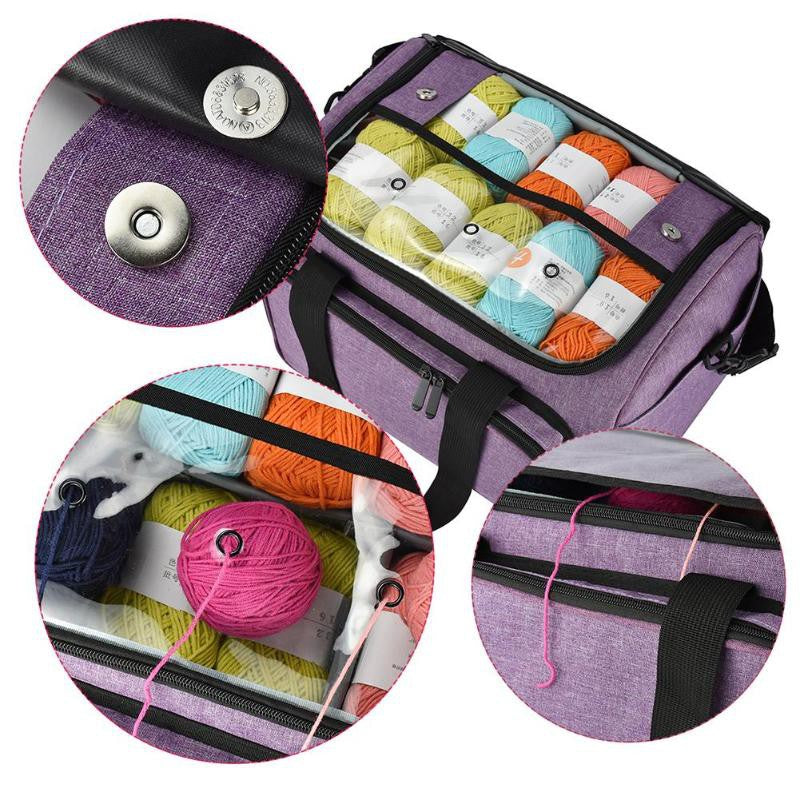 Tas Benang Rajut / Crochet Knitting Yarn Storage Bag Large / Besar