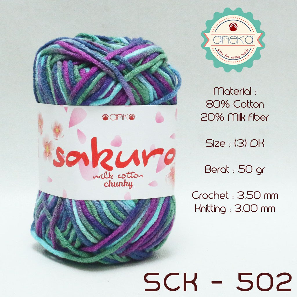 CATALOG - Sakura Milk Cotton Chunky Mix Sembur Mix Cotton Knitting Yarn PART 3