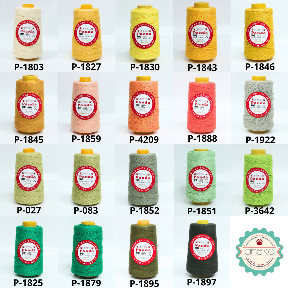 KATALOG - Benang Rajut Katun Panda / Cotton Yarn 1
