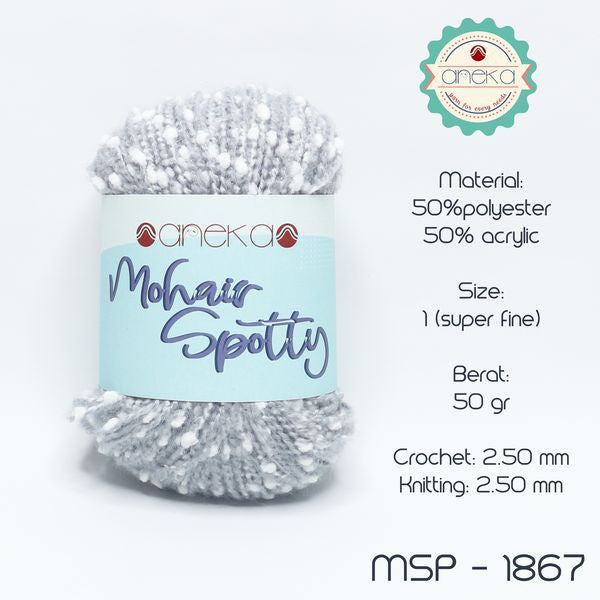 CATALOG - Spotty Cotton Mohair Knitting Yarn / Spotty Angora Yarn PART 1