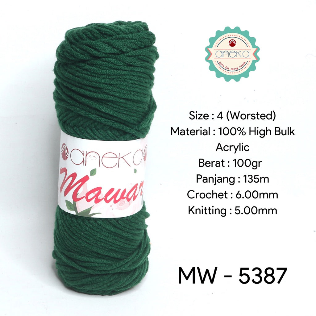 KATALOG - Benang Rajut Mawar / Soft Acrylic Yarn / 8 ply Milk Cotton Worsted / Katun Susu PART 1