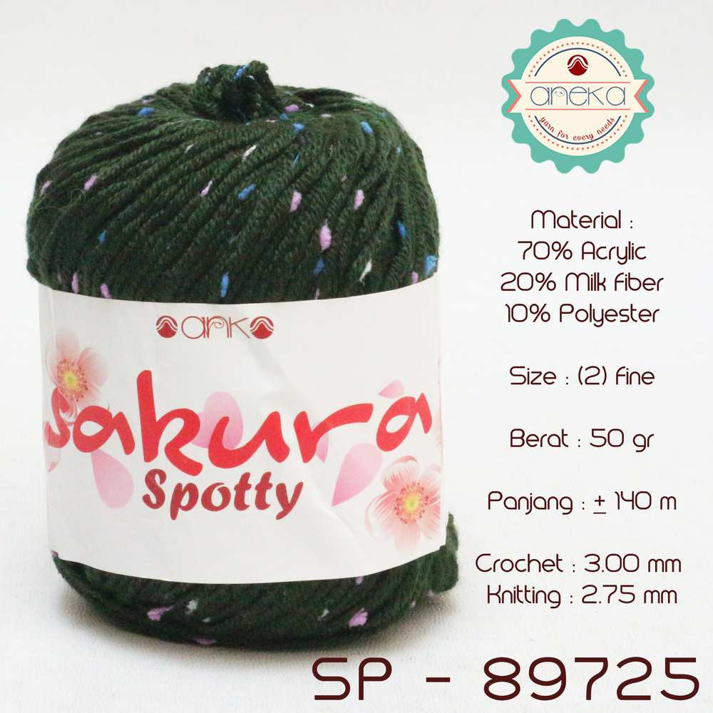 CATALOG - Purple Spotted Sakura Spotty Knitting Yarn