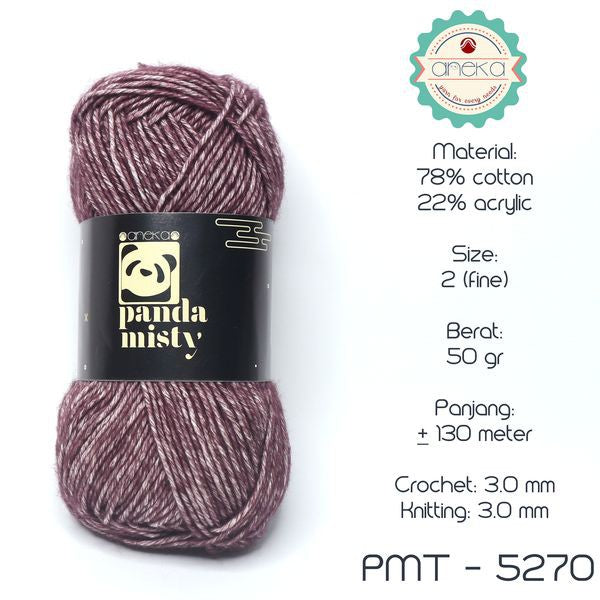 KATALOG - Benang Rajut Katun Panda Misty / Semprot Wol / Stonewashed Yarn - PART 2