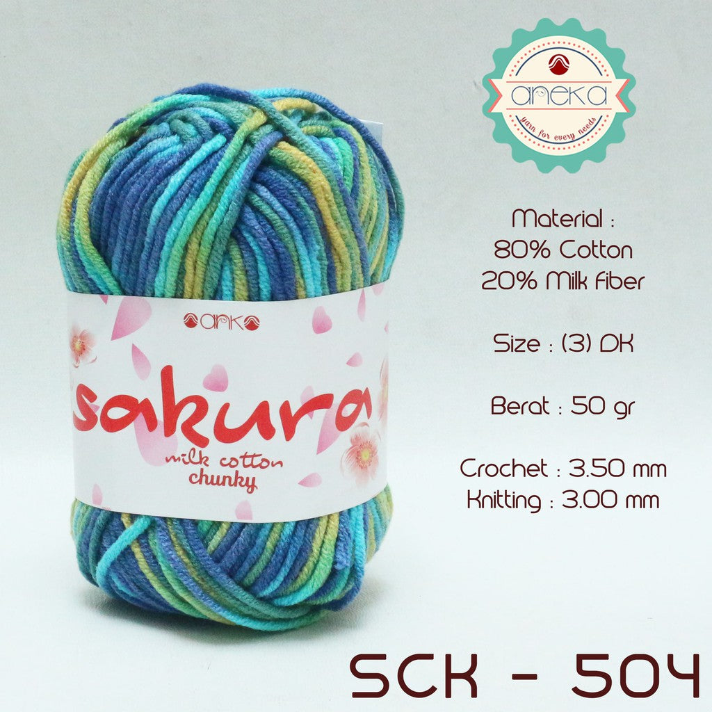 CATALOG - Sakura Milk Cotton Chunky Mix Sembur Mix Cotton Knitting Yarn PART 3