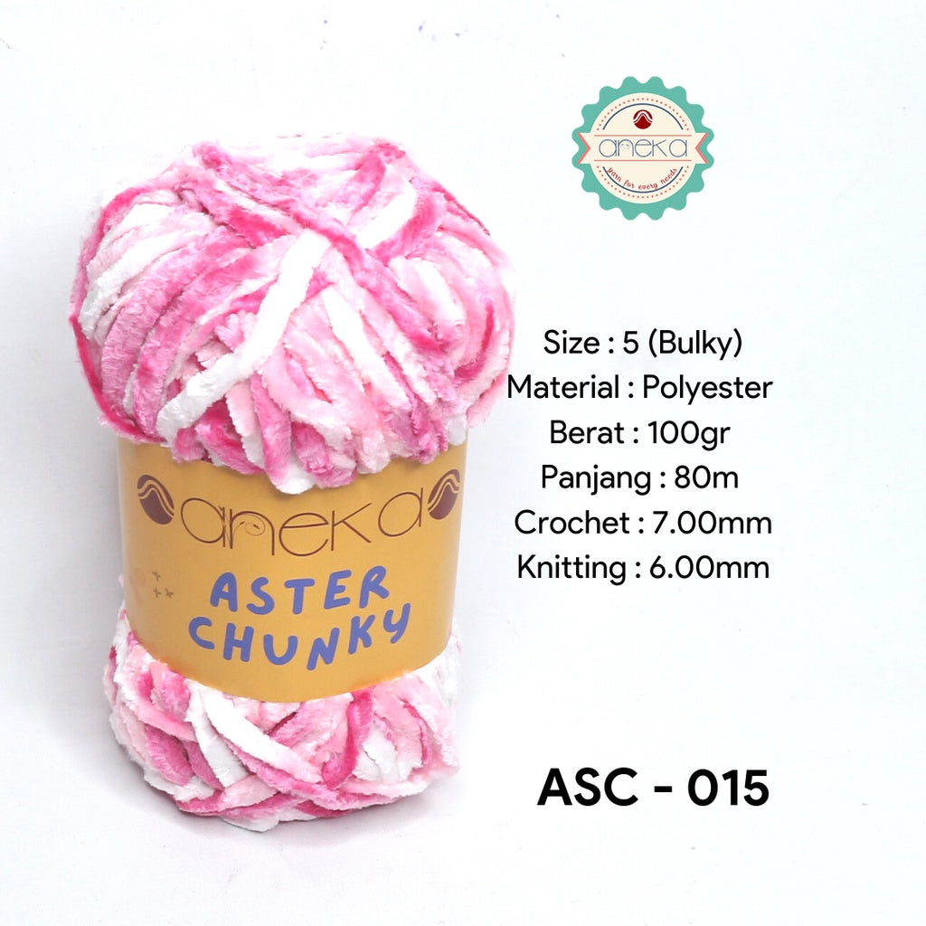 KATALOG - Benang Rajut Bludru Aster CHUNKY / Velvet Knitting Yarn
