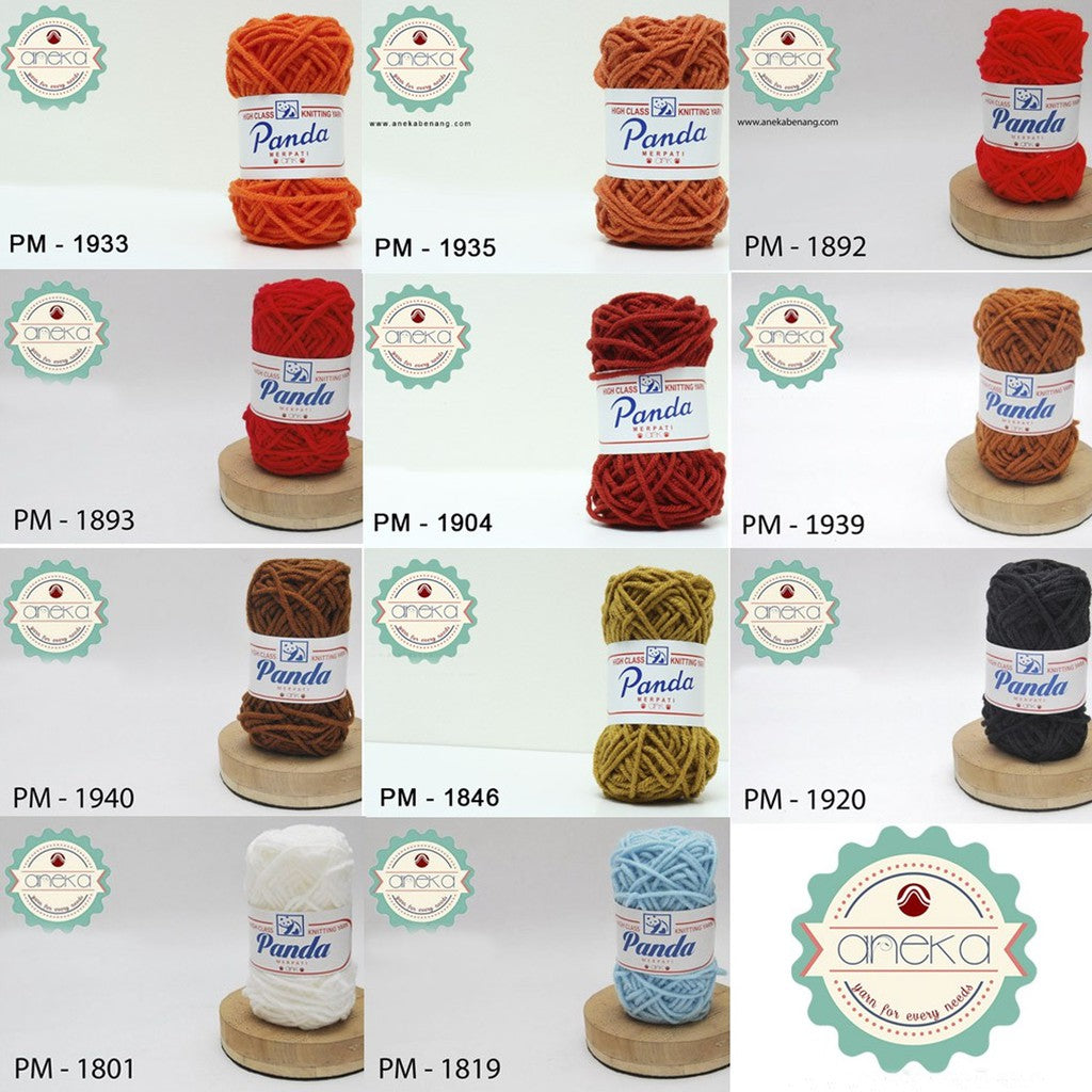 KATALOG - Benang Rajut Panda Merpati / Acrylic Knitting Yarn