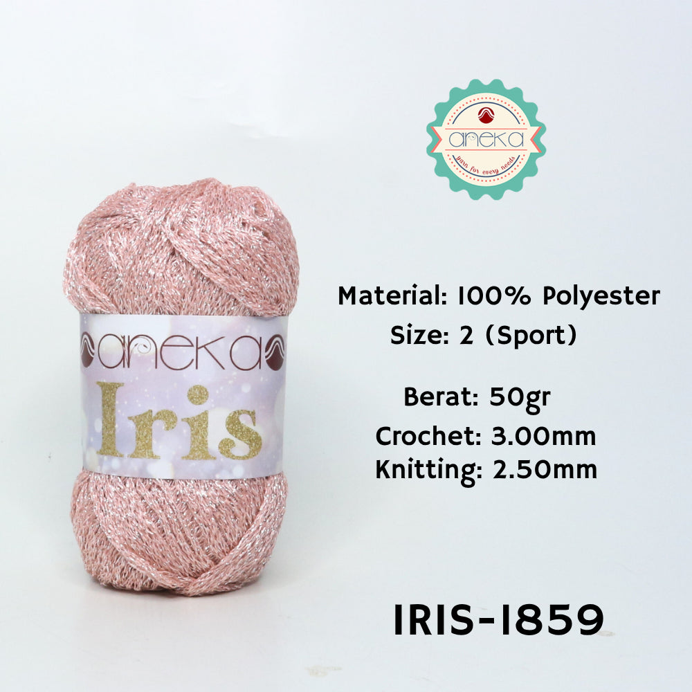 KATALOG - Benang Rajut Iris Glitter / Crochet Knitting Yarn