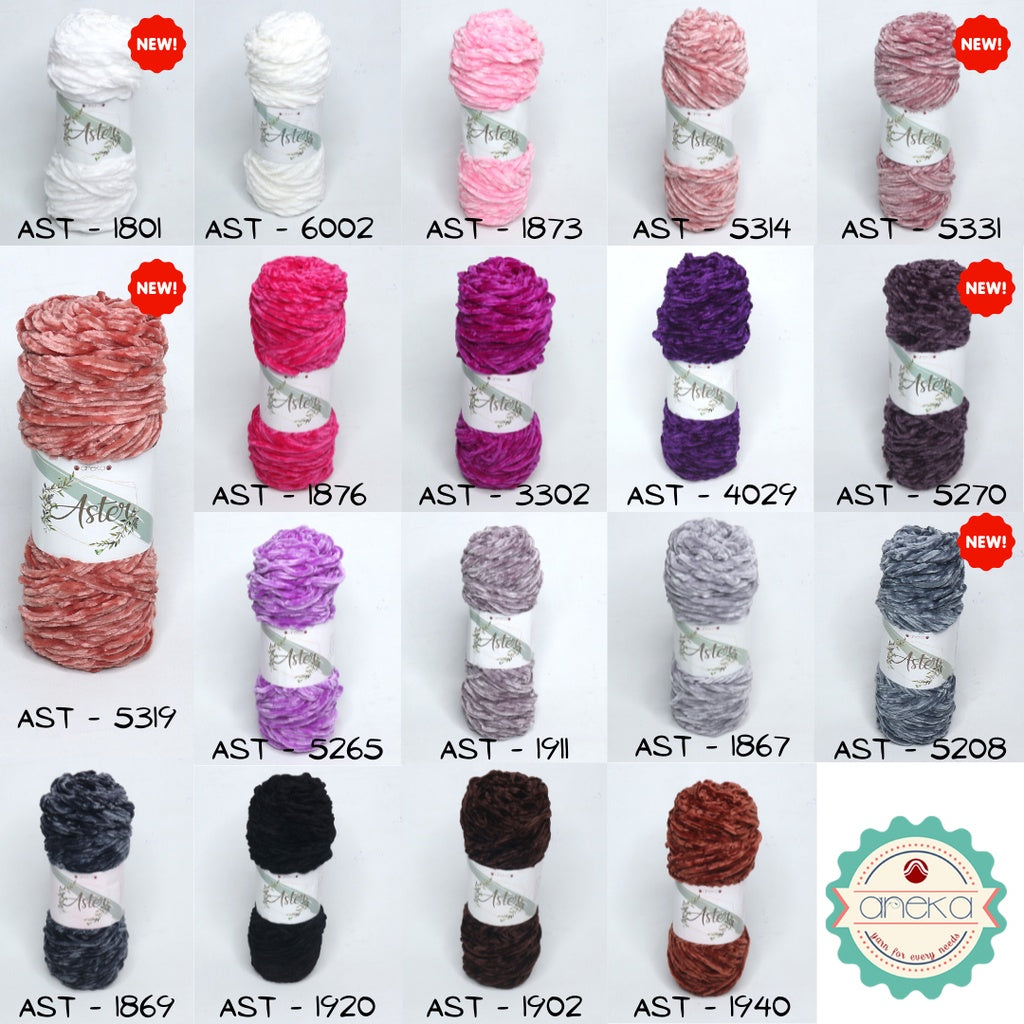 KATALOG - Benang Rajut Bludru Aster / Velvet Knitting Yarn PART 1