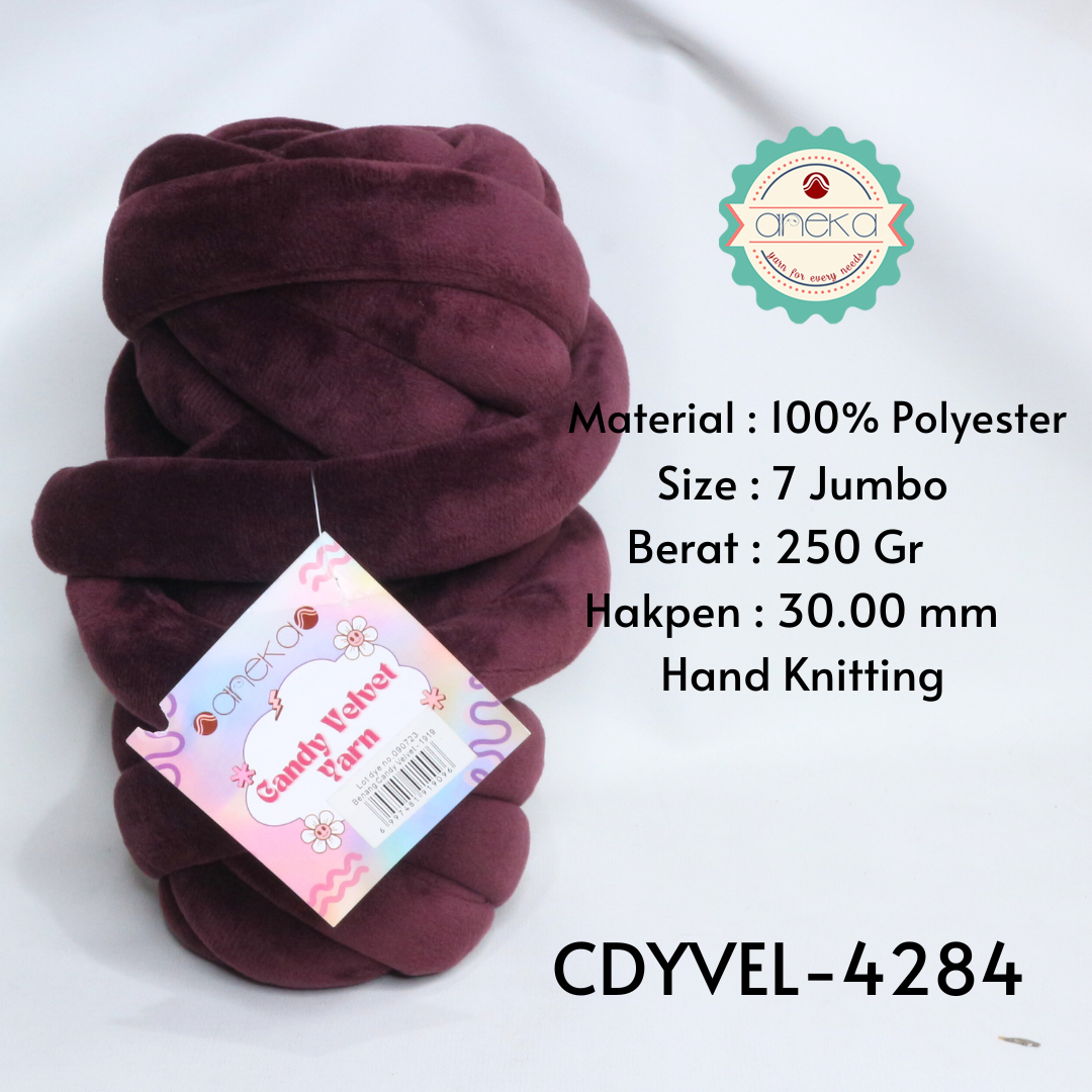 KATALOG - Benang Rajut Candy Velvet / Chunky Yarn / Bludru