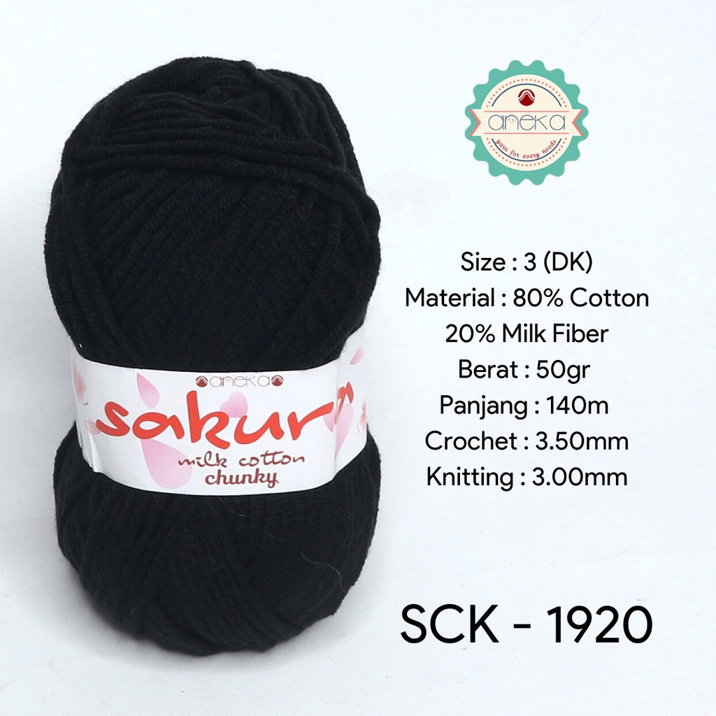 KATALOG - Benang Rajut Katun Susu Sakura Milk Cotton Chunky PART 1