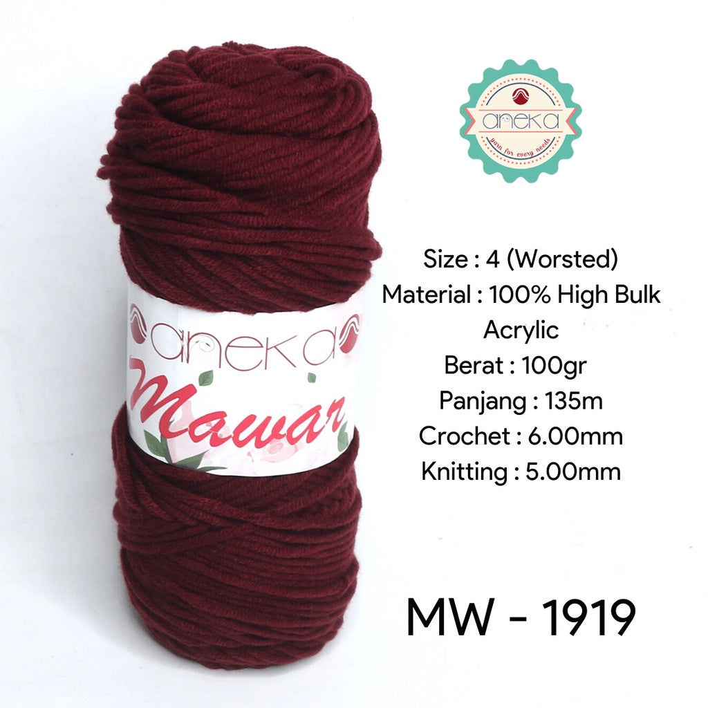 KATALOG - Benang Rajut Mawar / Soft Acrylic Yarn / 8 ply Milk Cotton Worsted / Katun Susu PART 1