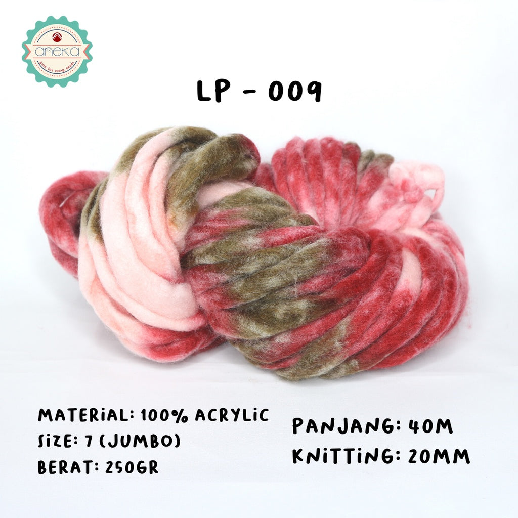 KATALOG - Benang Wol / Wool Ekstra Tebal Sembur - LOOPY YARN MIX