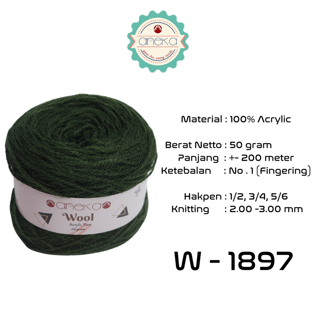 KATALOG - Benang Rajut Wool / Wol / Siet Yarn 30 dan 50 gram - PART 2